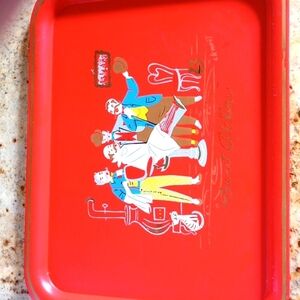 Vintage 1950s Nashco "Sweet Adeline" Painted Tray Barber Shop Singers Clement